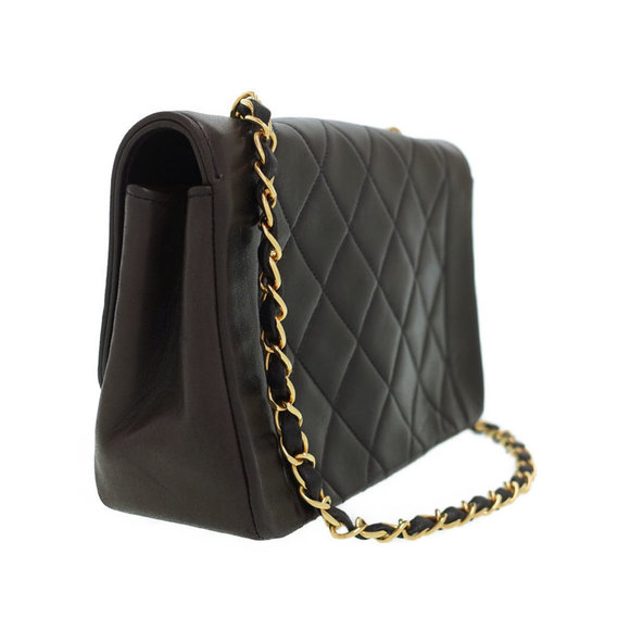 Chanel Diana Matelasse Chain Shoulder Bag Black - Picture 2 of 9
